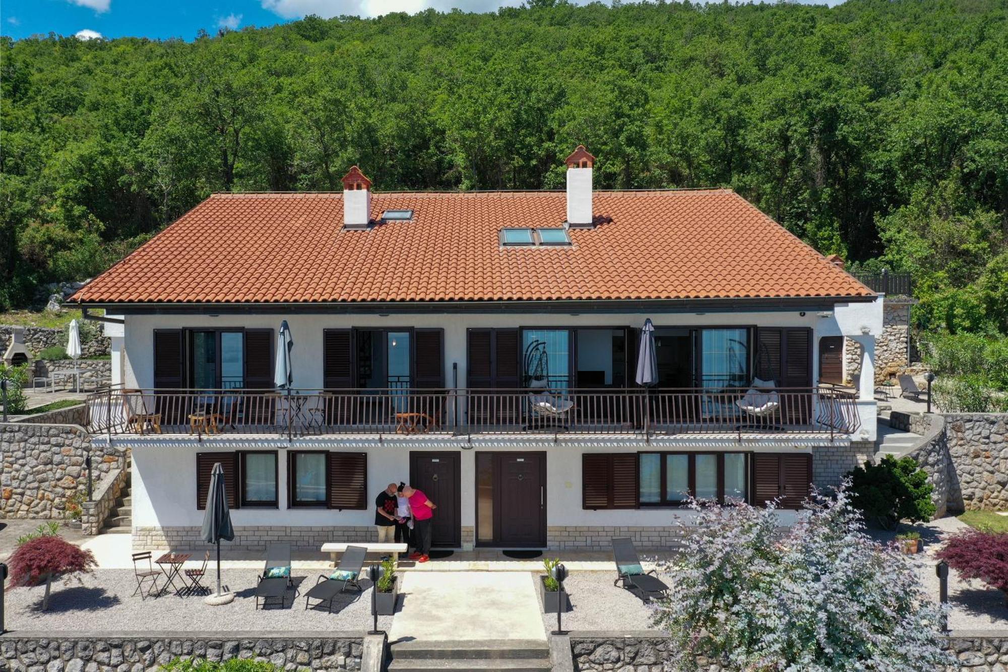 Apartments Near The Beach, With Terraces And Seaview At House B. Mošćenička Draga Dış mekan fotoğraf